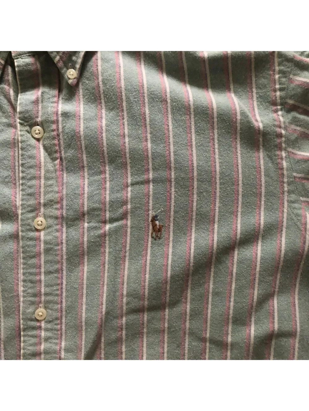 Ralph Lauren Classic Fit Striped Button-Down Shirt XL